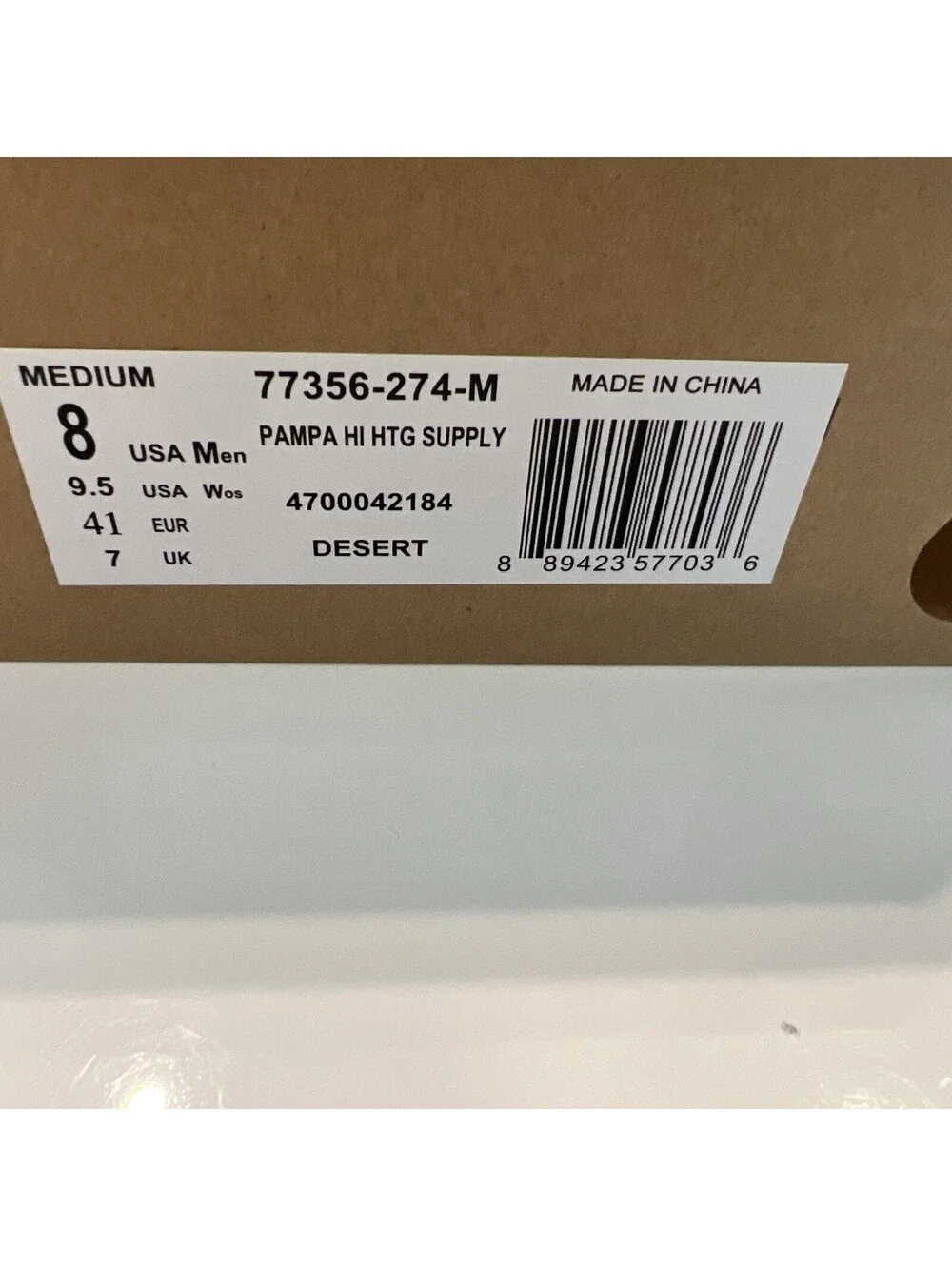 Palladium Pampa Hi HTG Unisex Vegan Approved Boot In Brown Beige Size US 8 Men